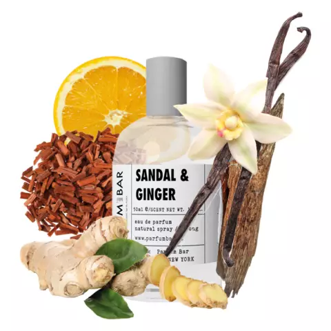 An image of a product called SANDAL & GINGER 50ml