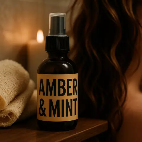 An image of a product called AMBER & MINT 100ML